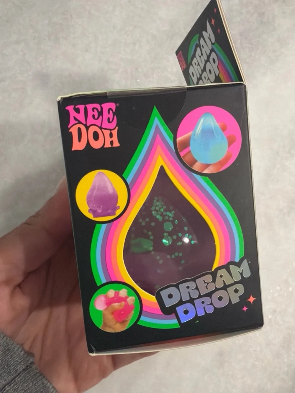 Needoh Dream Drop Purple Sensory Stress Ball